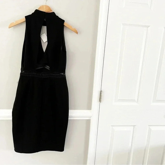 NWT Nordstrom Black Bodycon Sleeveless Mini Shift Dress Size XS Date Night - Picture 4 of 8